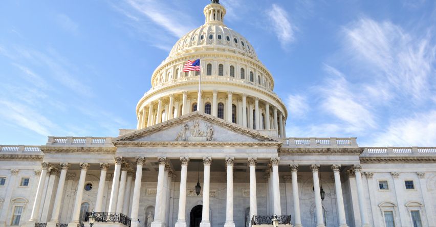 Front of the US Capital Building 